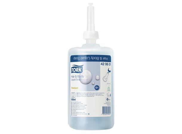 Dusjsåpe TORK Premium sjampo S1 1L 